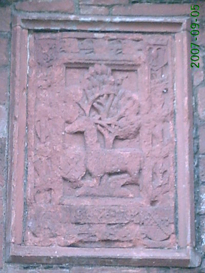 Caerlaverock Castle - Maxwell Coat of Arms over the Entrance