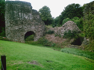 Lochmaben Castle at a distance