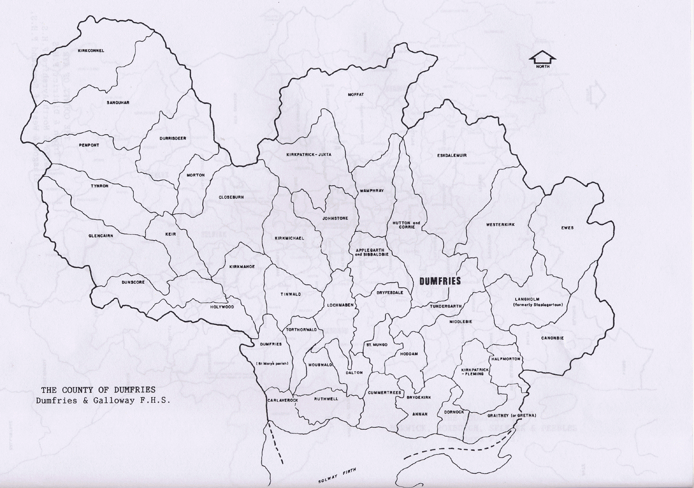 Parishes of Dumfries County